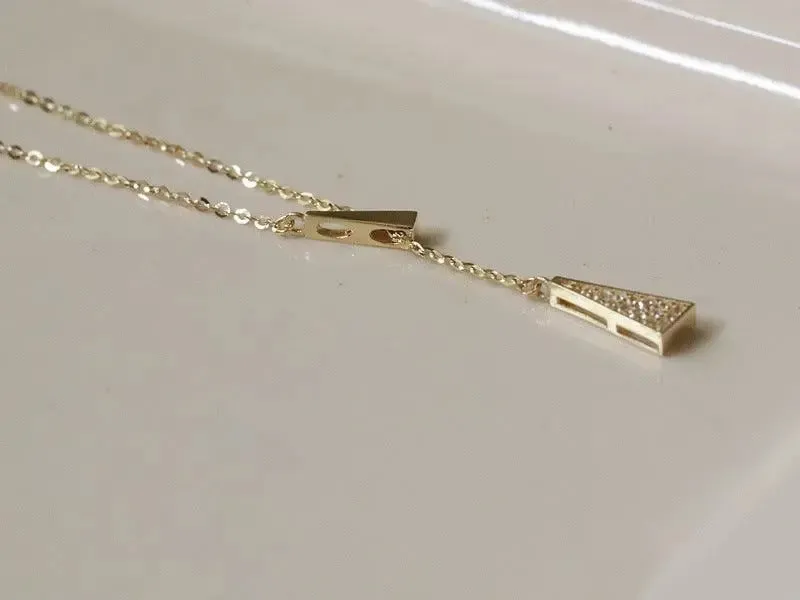 Elegant Triangle Pendant Necklace