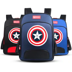 Elementary School Bag Captain America Children's Backpack Boys Backpack