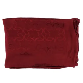 Elie Saab Scarf Maroon Design - Twill Silk Shawl SALE