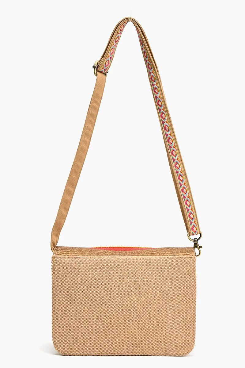 Embellished Messenger Crossbody-Rainbow