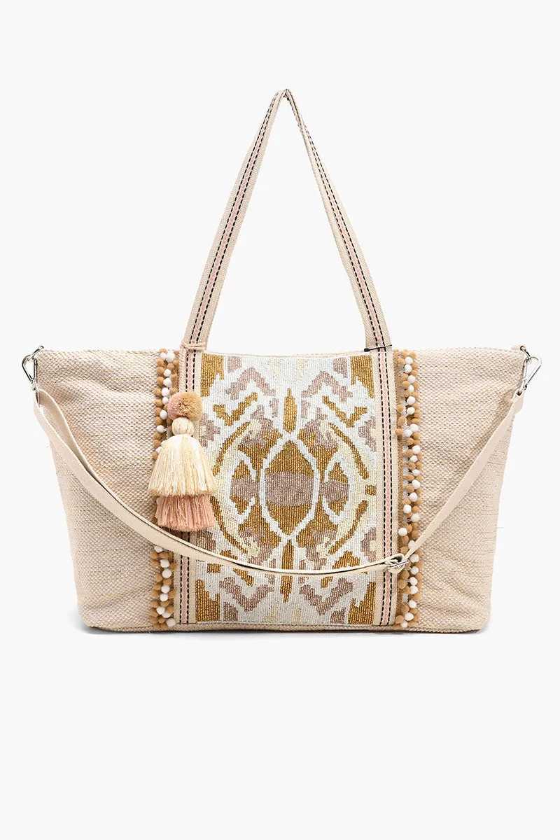 Embellished Tote With Two Pouches Wild Nights