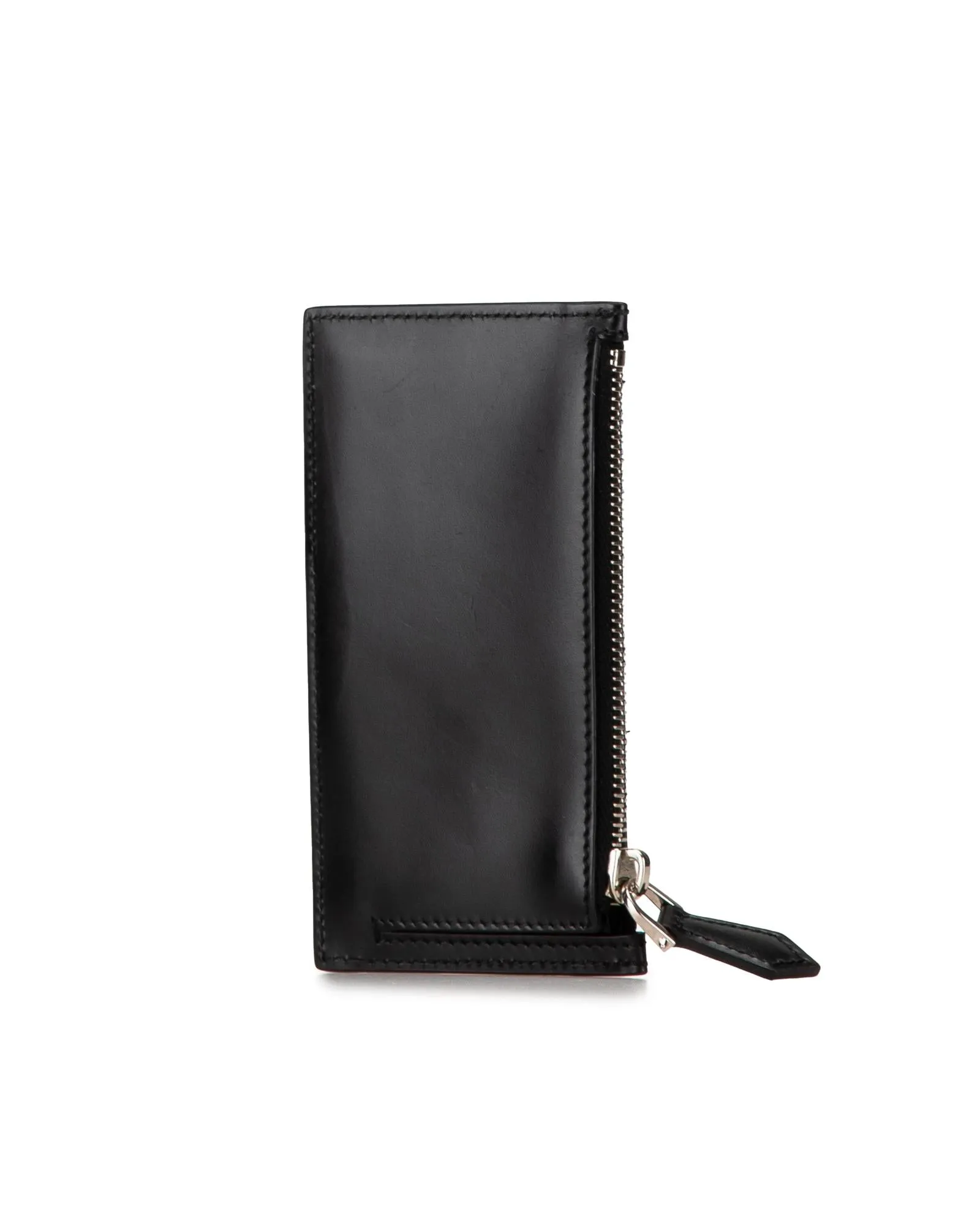 Embossed Leather Card Holder with Star Design