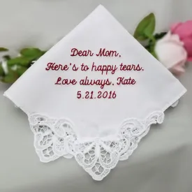 Embroidered Cotton Lace Handkerchief