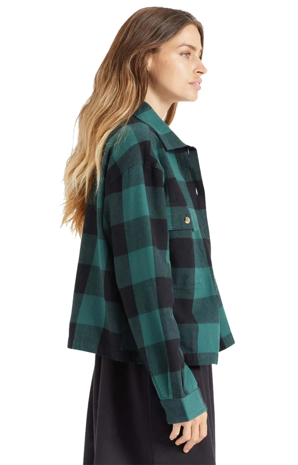 Emerald Bowery Long Sleeve Flannel Shirt