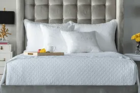 Emily White Quilted Linen Bedding by Lili Alessandra