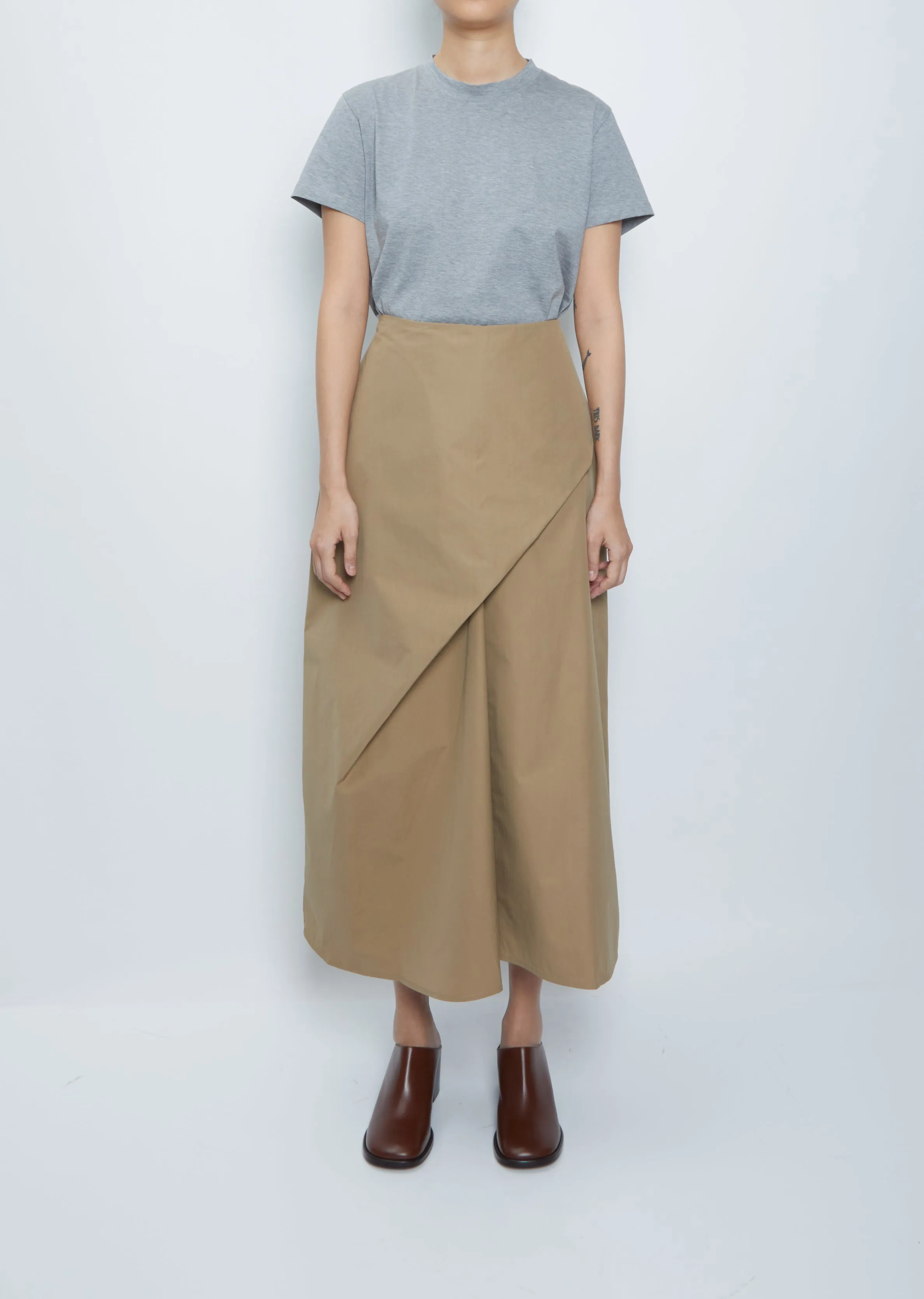 Emin Cotton Blend Skirt