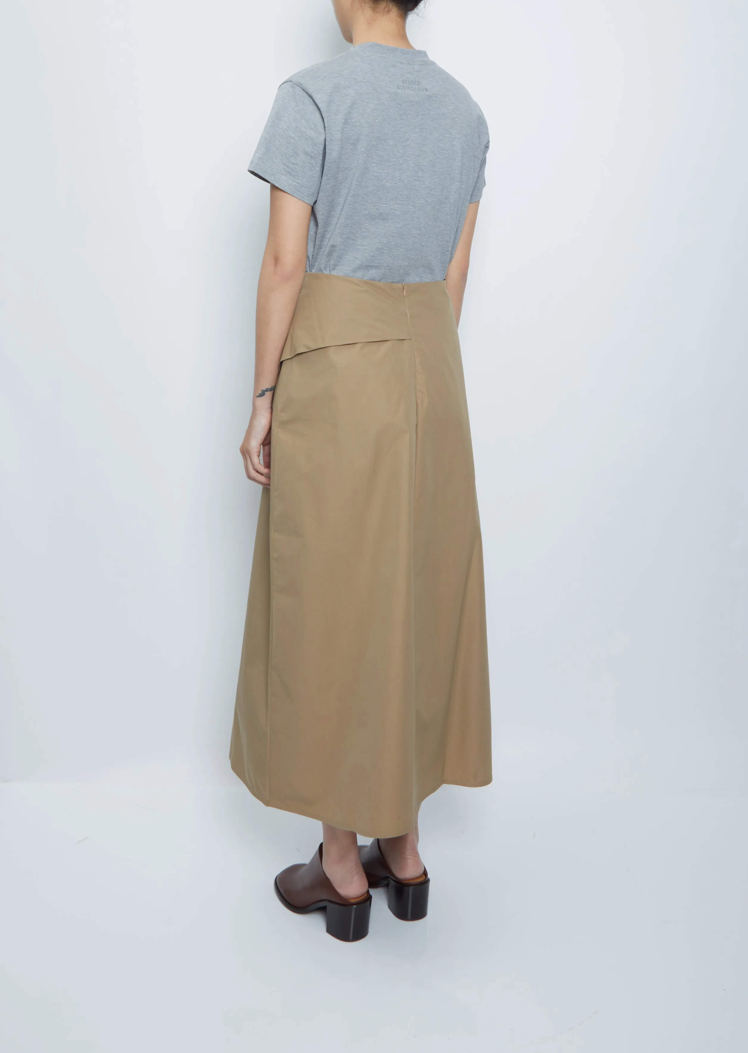 Emin Cotton Blend Skirt