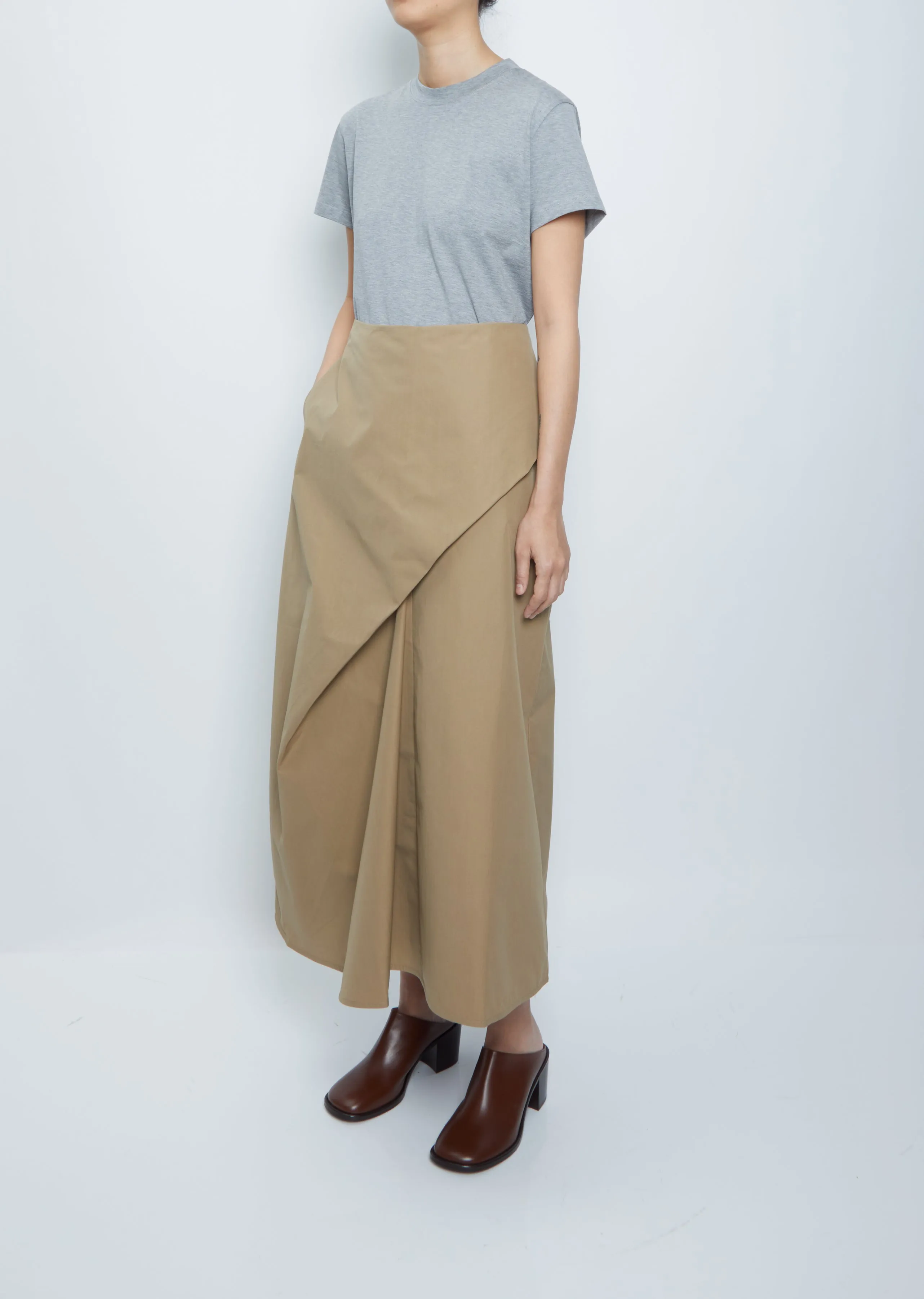 Emin Cotton Blend Skirt