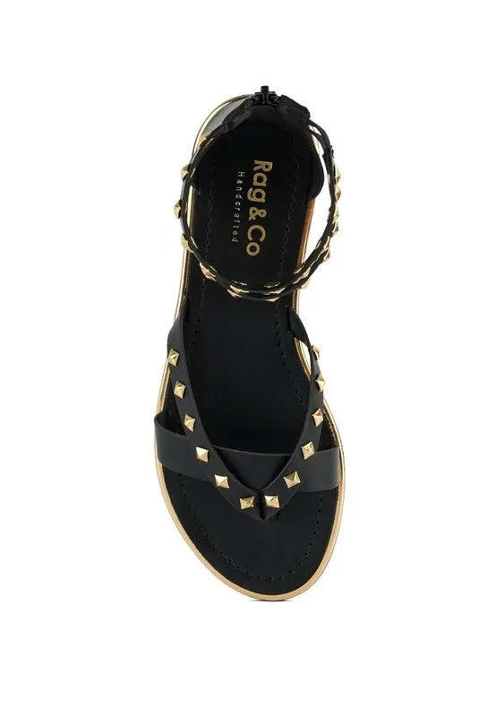 Emma Studded Flat Sandals