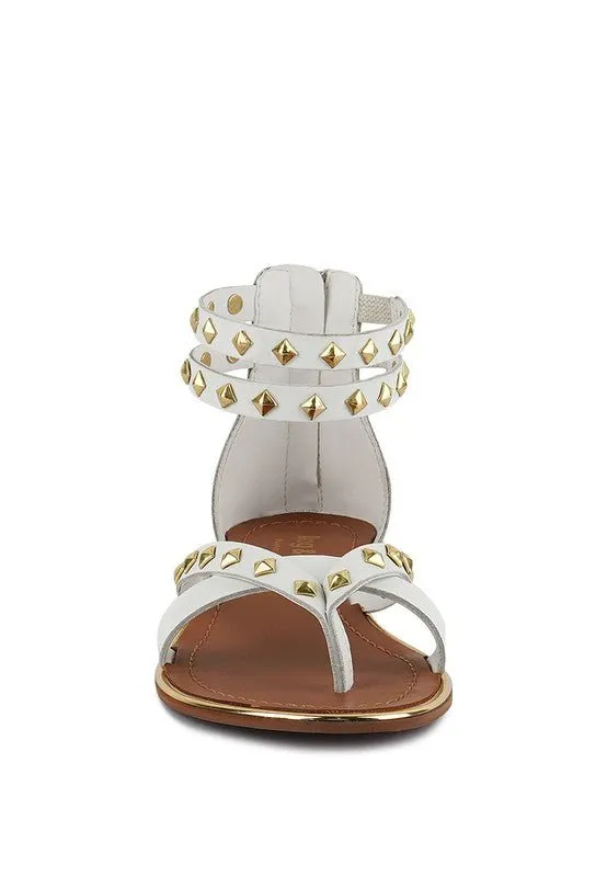 Emma Studded Flat Sandals