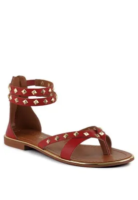 Emma Studded Flat Sandals