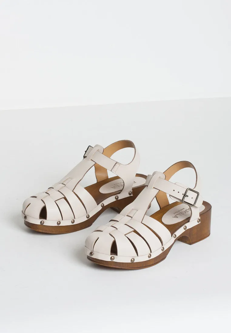 Emmi Milk Leather Clogs