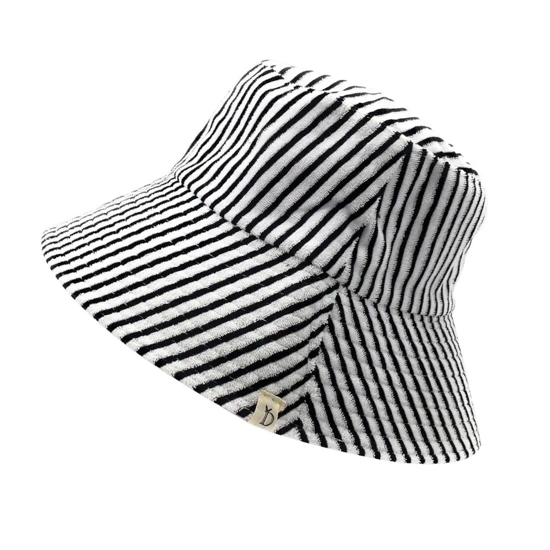 Empire Cove Stripe Terry Cloth Bucket Hat Fisherman Cap Women Men Summer Sun Hat