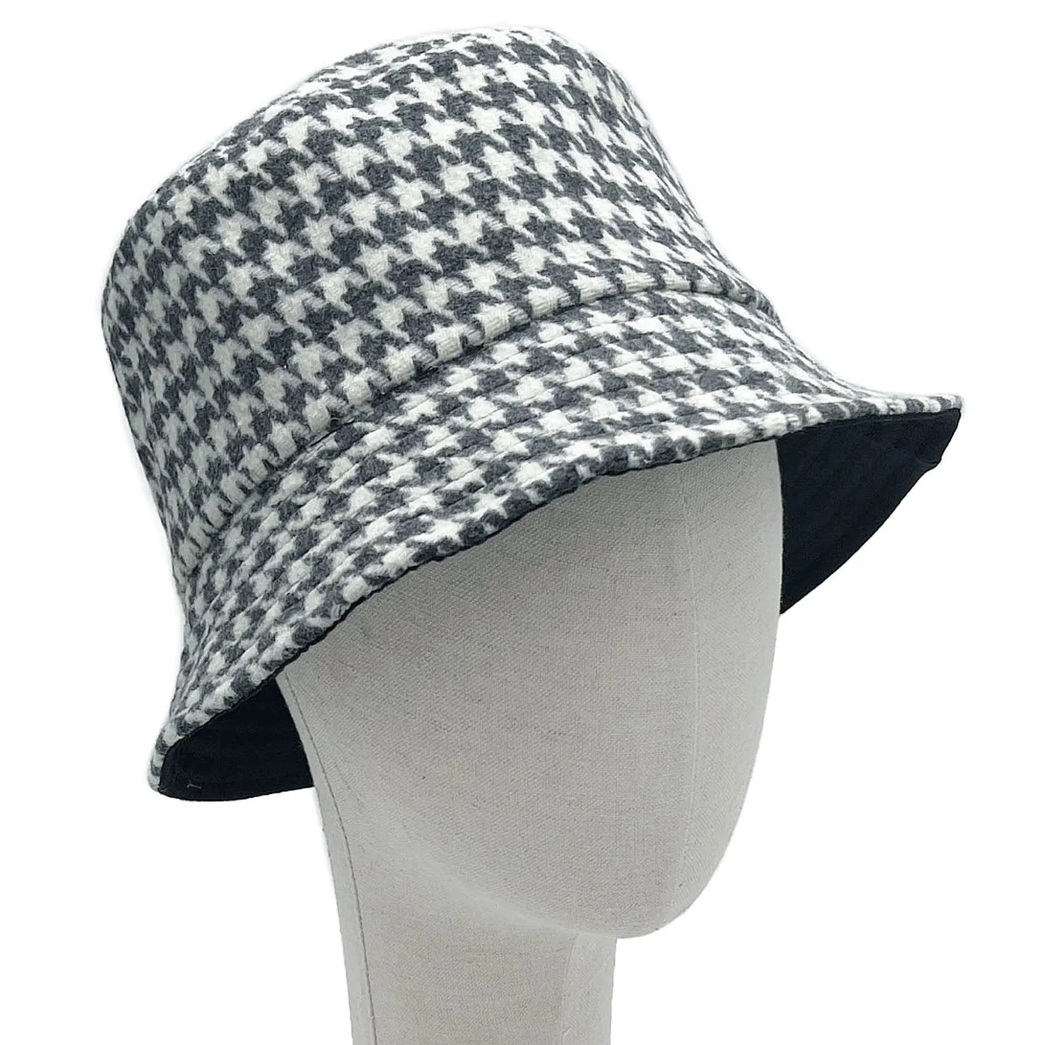 Empire Cove Womens Houndstooth Print Bucket Hat Fishermans