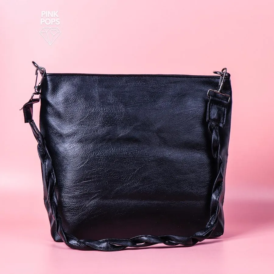 Endearing Black Solid Girls Bag.jpg