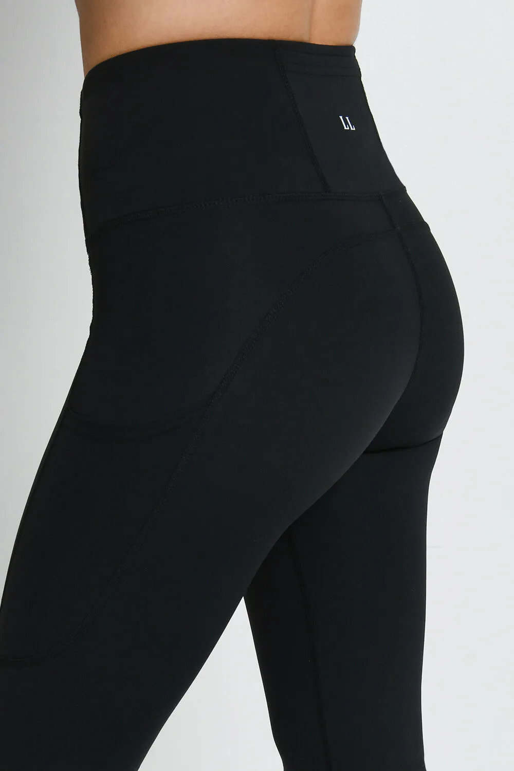 Energise High Waisted Gym Leggings - Midnight Black