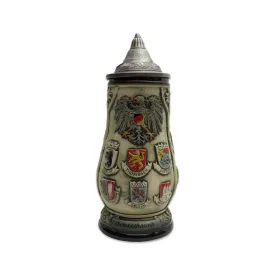 Engraved Beer Stein Edelweiss (Lid)