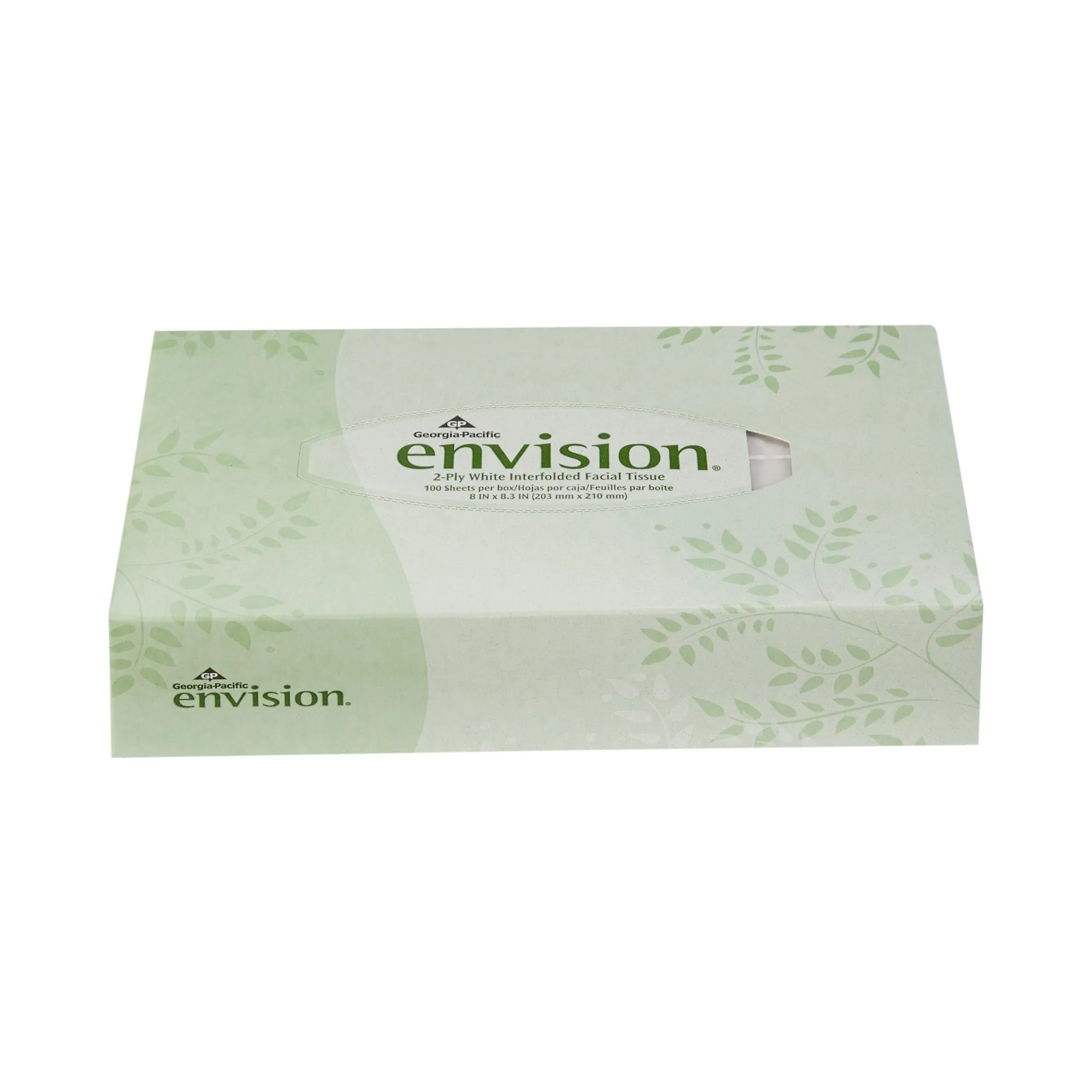 Envision Facial Tissue White 8 X 8-3/10 Inch