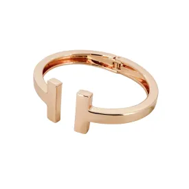 Envy T-Bar Hinged Bangle Gold