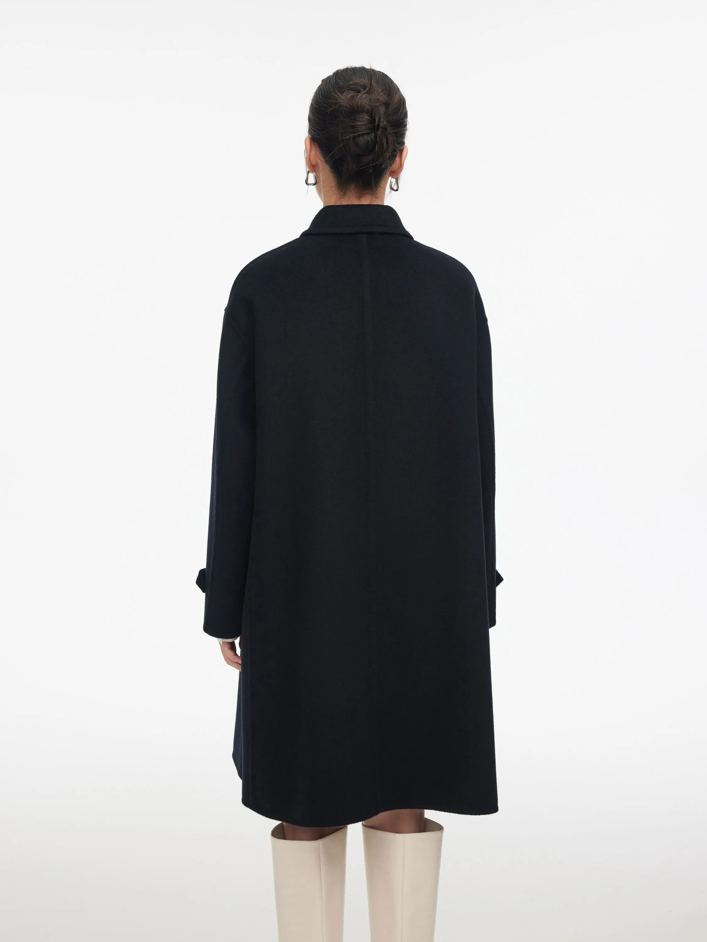 EP YAYING A-shape Woolen Coat