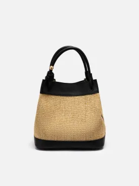 EP YAYING Lucky Woven Bucket Handbag