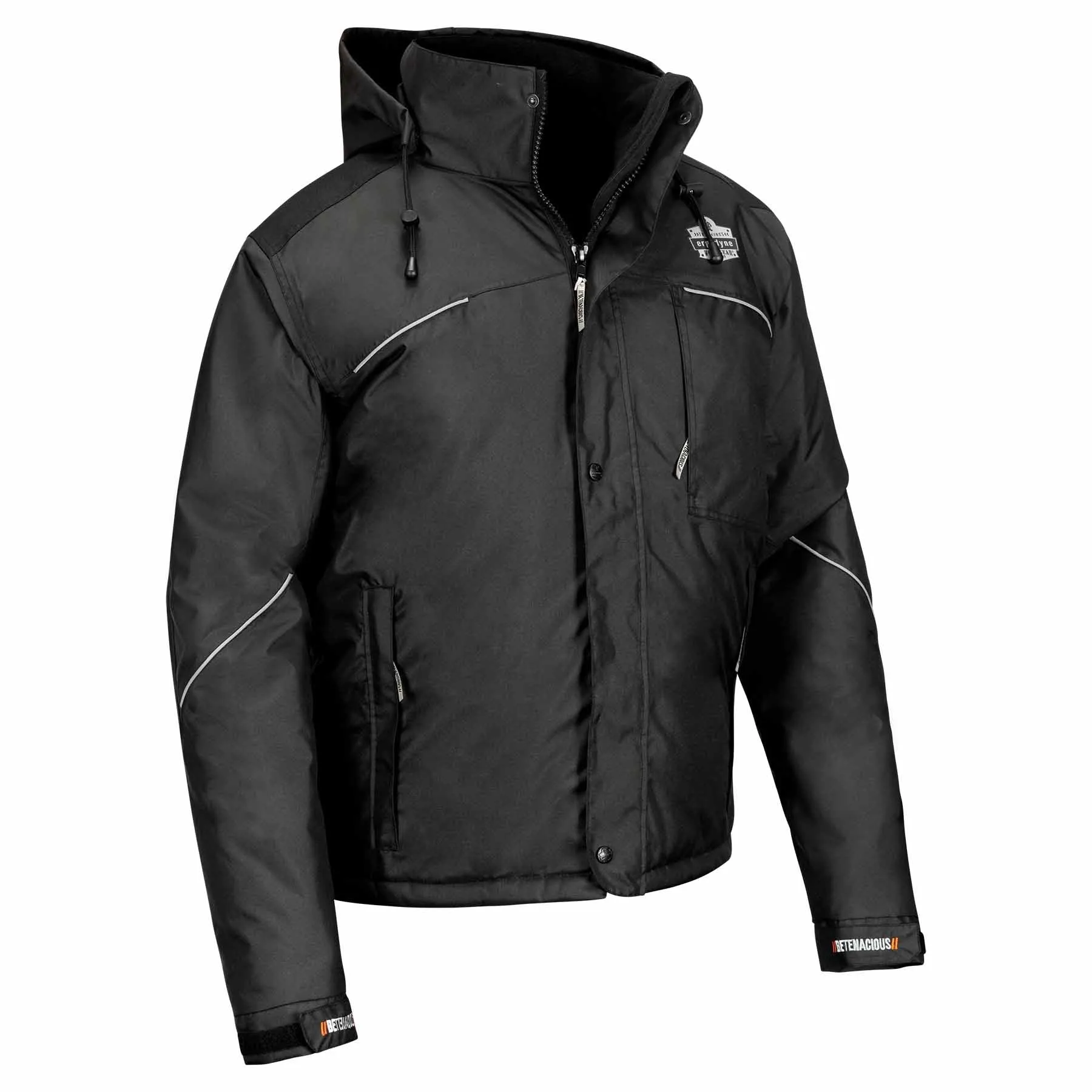 Ergodyne 41124 6467 L Black Winter Work Jacket - 300D Polyester Shell