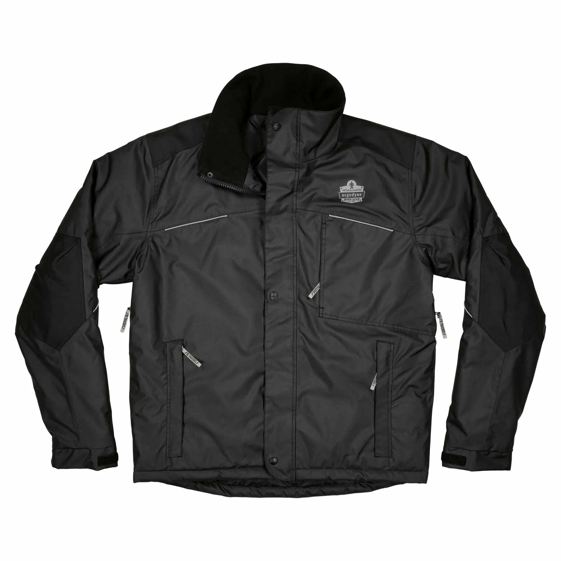 Ergodyne 41124 6467 L Black Winter Work Jacket - 300D Polyester Shell