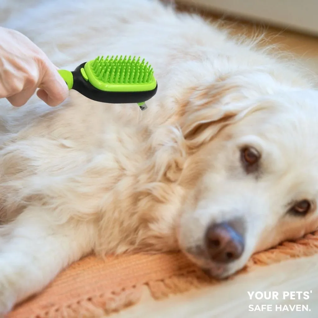 Ergonomic 5in1 Pet Grooming Set, Deshedding & Dematting