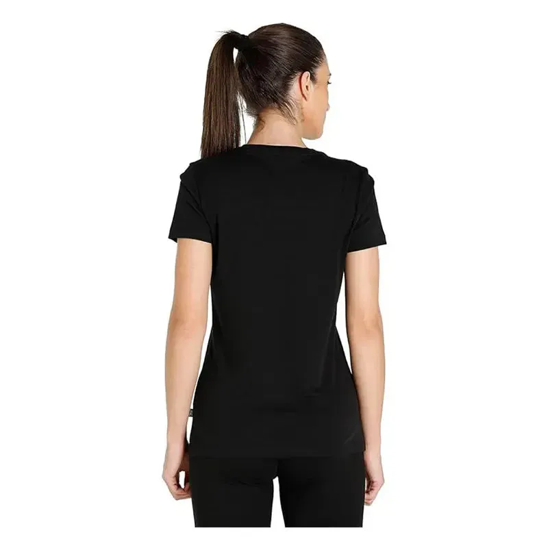 ESS  METALLIC LOGO TEE PUMA BLACK-GOLD F