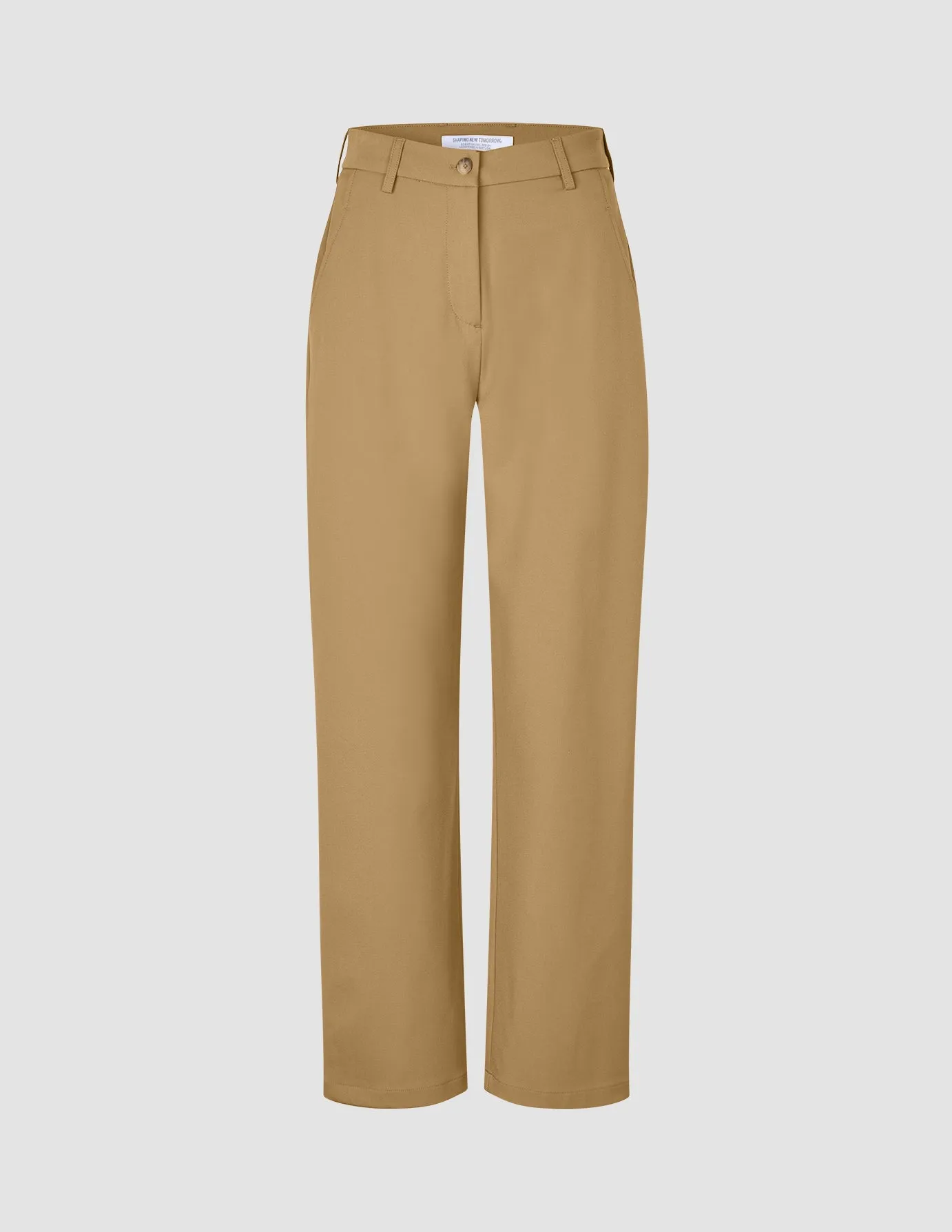 Essential Pants Straight Caramel