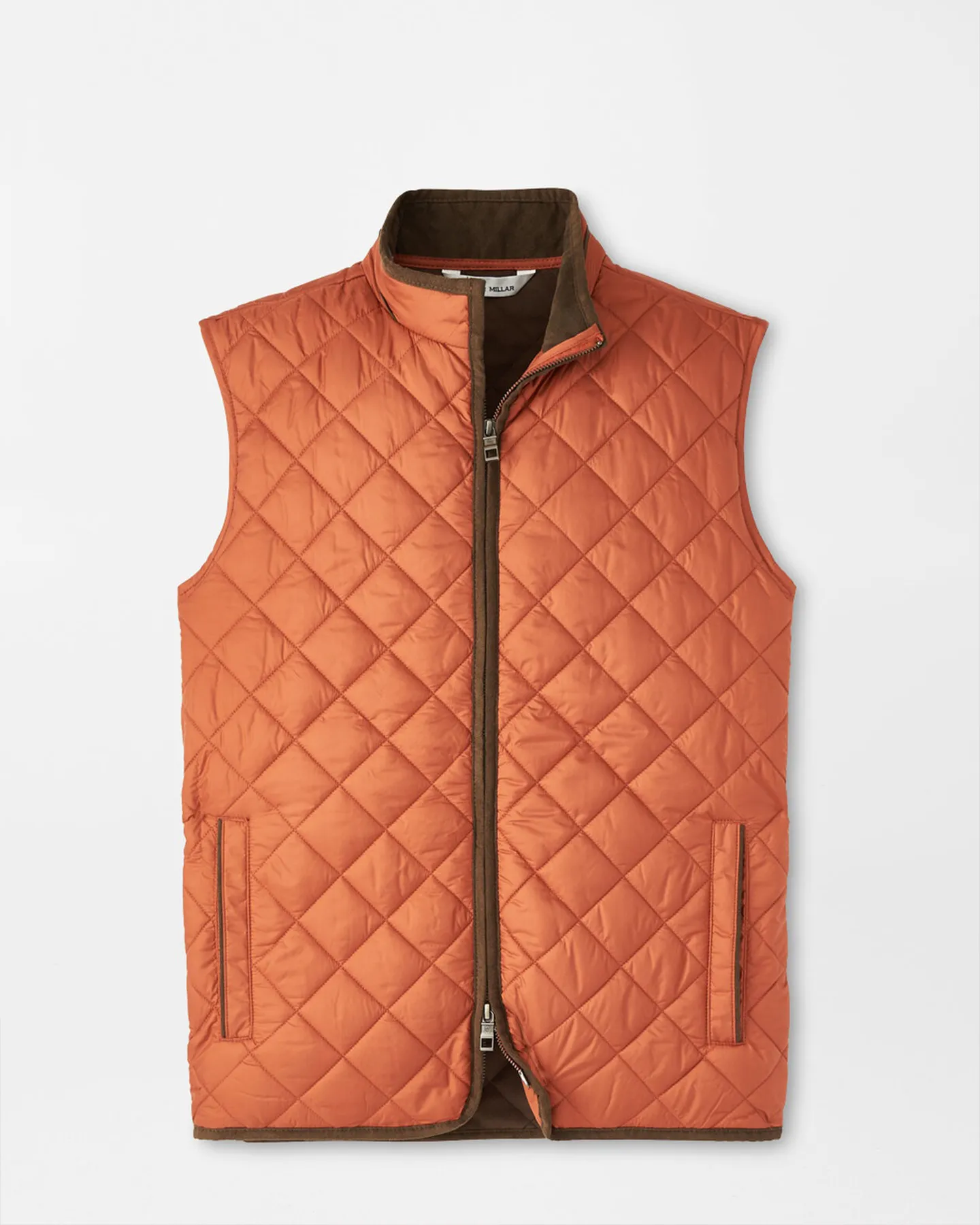 ESSEX QUILTED VEST - BURNT ORANGE