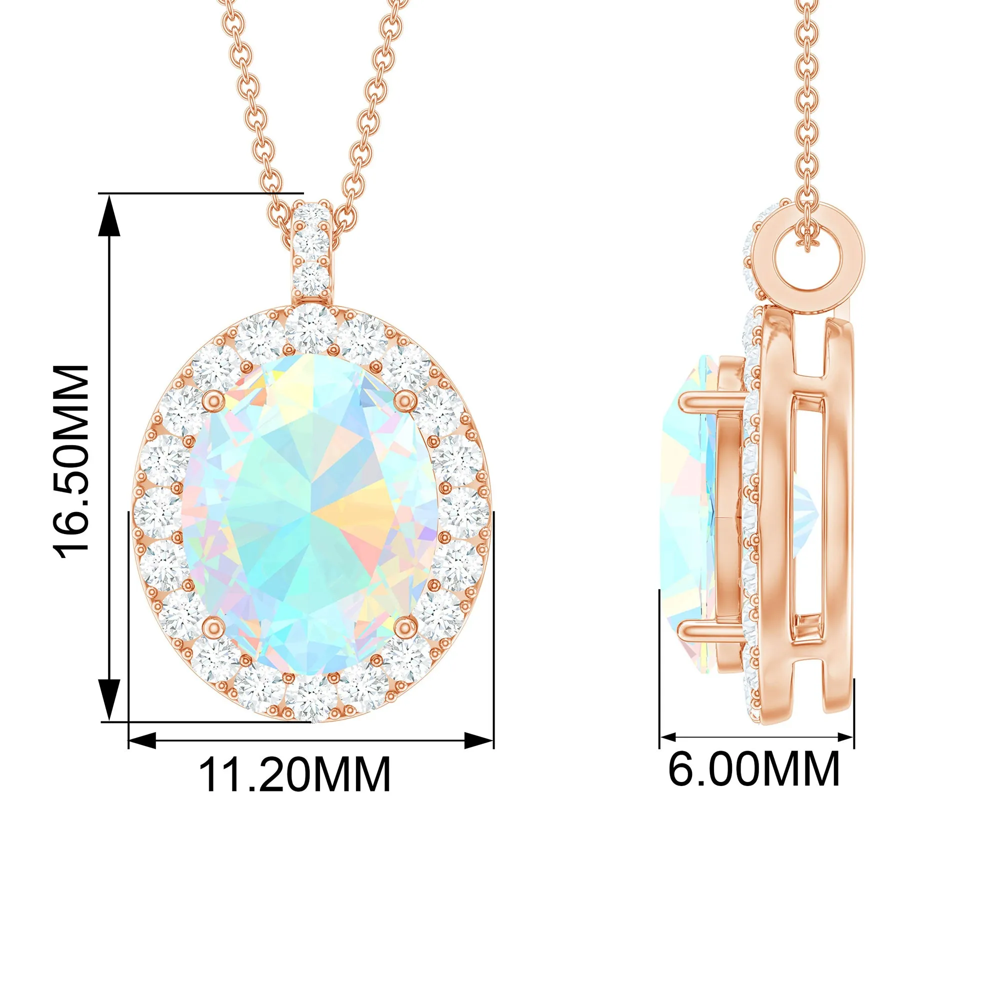 Ethiopian Opal Statement Pendant Necklace