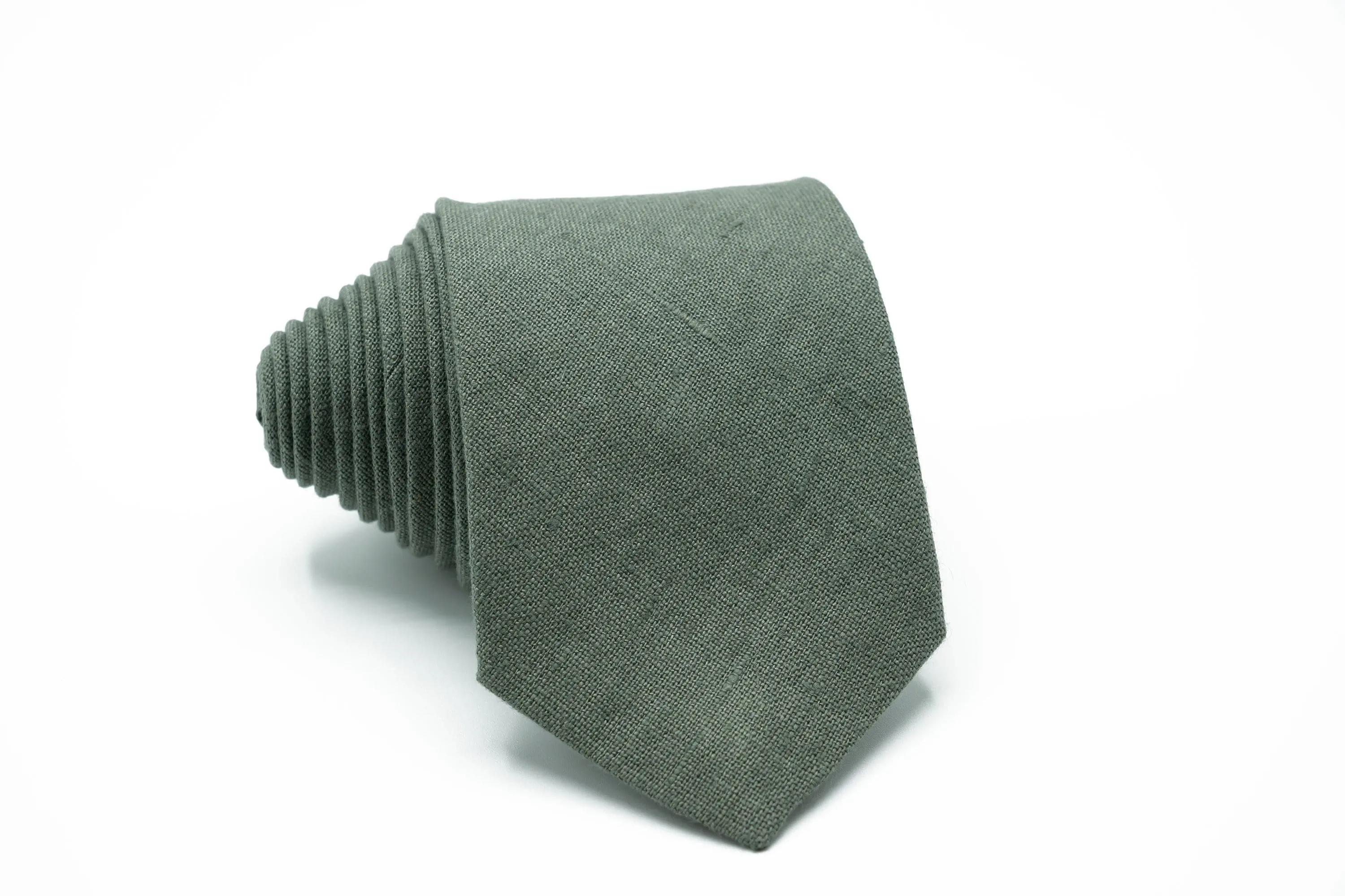 Eucalyptus Wedding Tie & Pocket Square - Men's Necktie Set - Ideal for Groomsmen or Formal Events