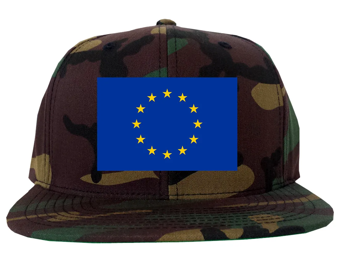 European Union Flag Chest Mens Snapback Hat