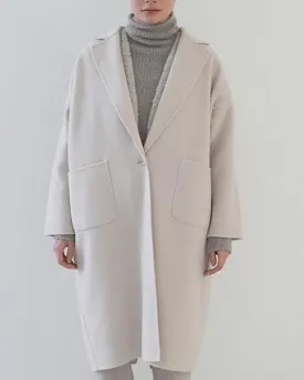 Evam Eva Tailored Coat Ecru