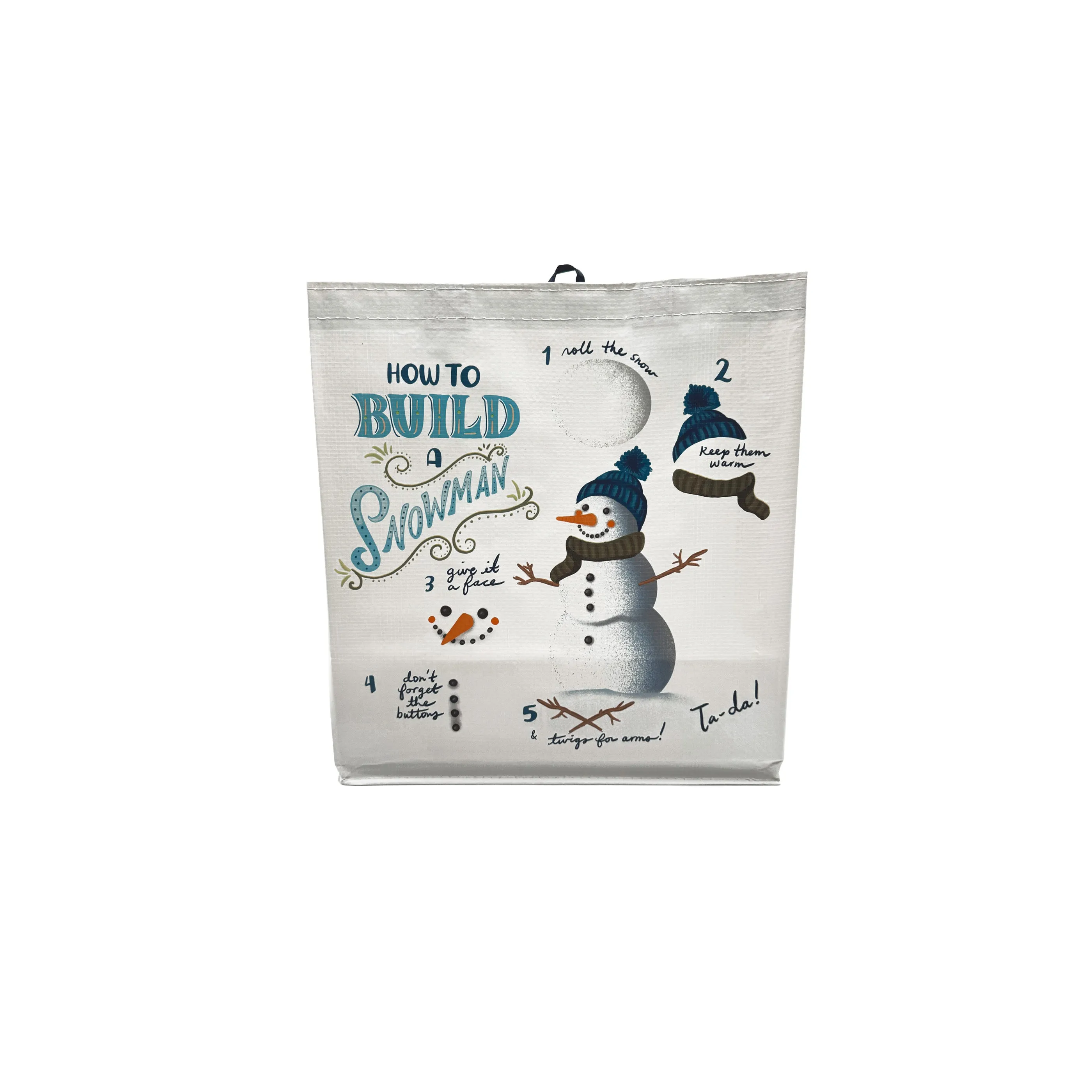 Everyday Medium Tote in Snowman