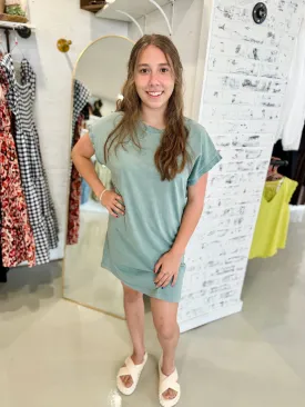 Everyday Perfection Mineral Washed Tshirt Dress