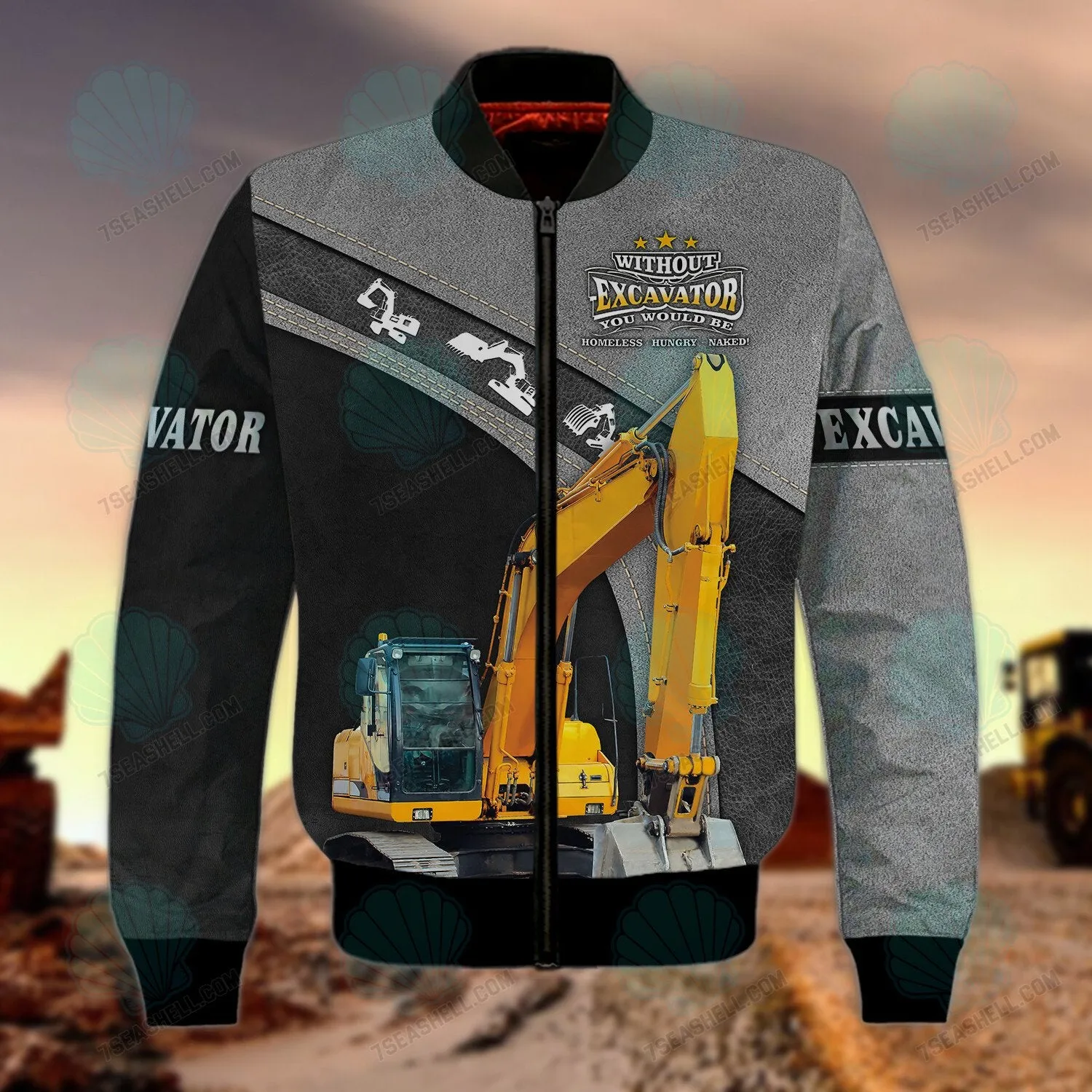 Excavator Driver Hoodie T Shirt Sweatshirt for Men & Women, Christmas Gift for Excavator Driver