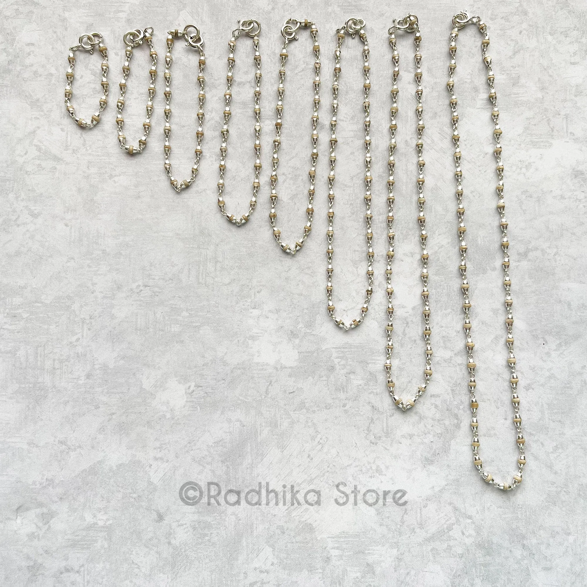 Extra Tiny Silver Tulsi Deity Necklace