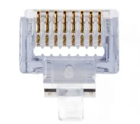 EZ-RJ45 Cat6 (8P8C) Modular Plug w/ Strain Relief, 30 pack