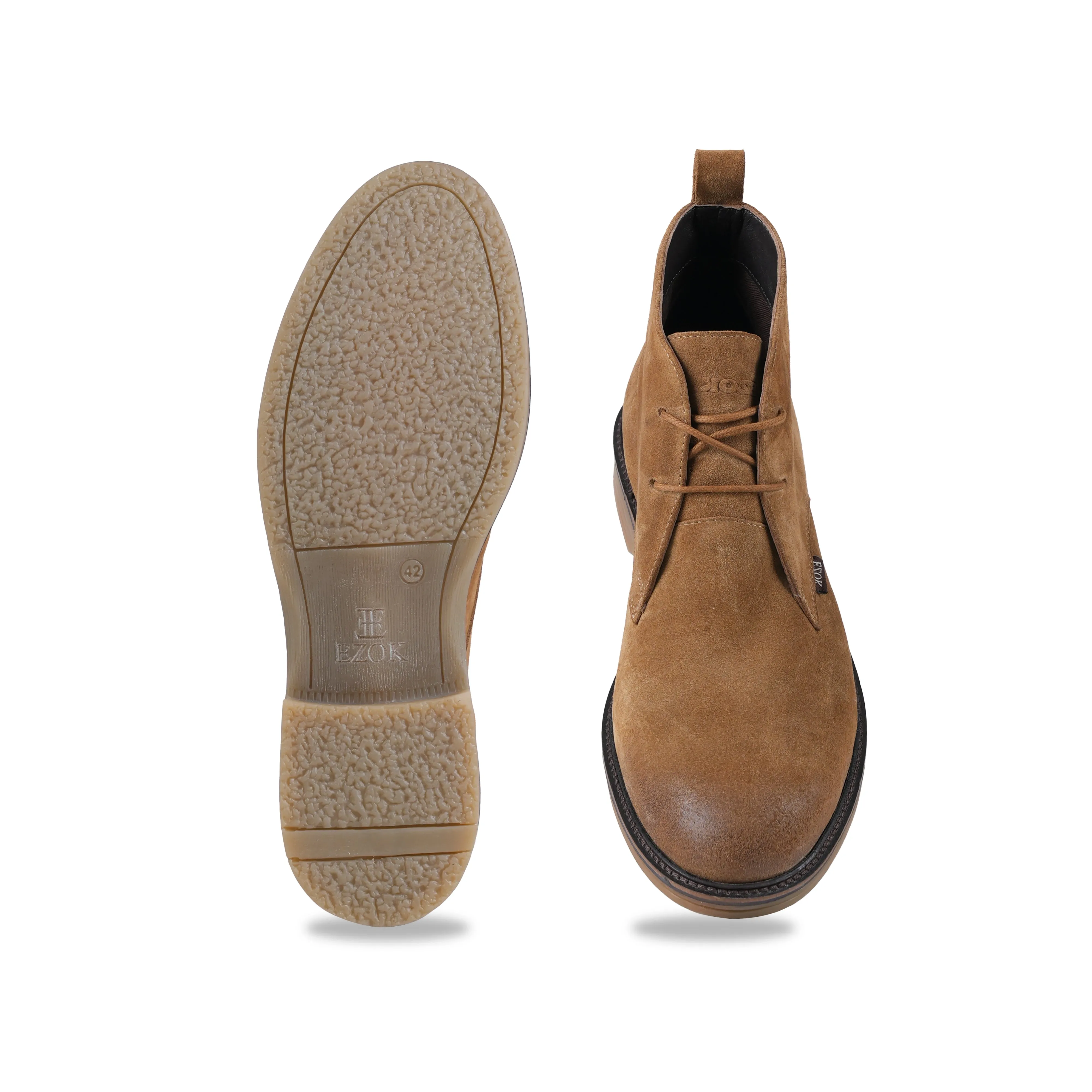 Ezok Leather Chukka Boots for Men