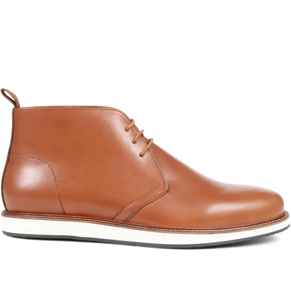 Ezra Leather Chukka Boots - EZRA / 324 393