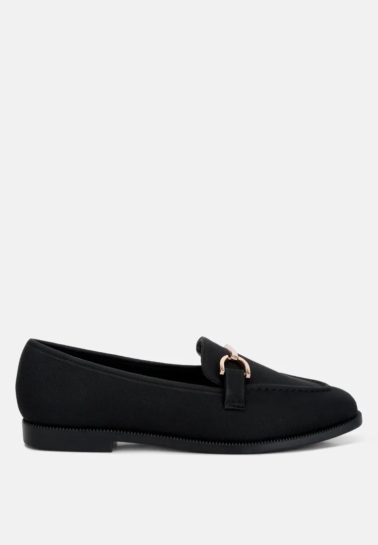 Fable Horsebit Embellished Flat Loafers