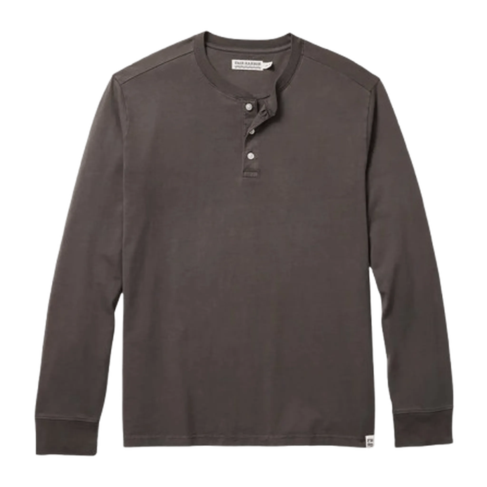 FAIR HARBOR: Black Saltaire Henley