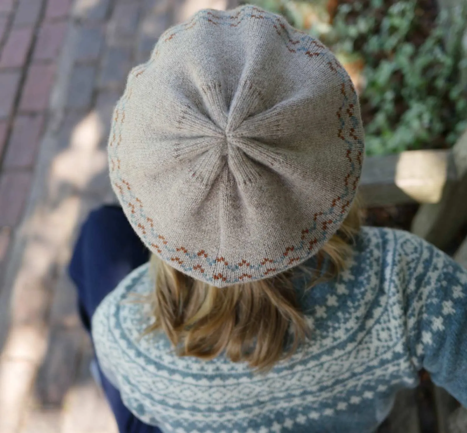 Fair Isle Wool Beret