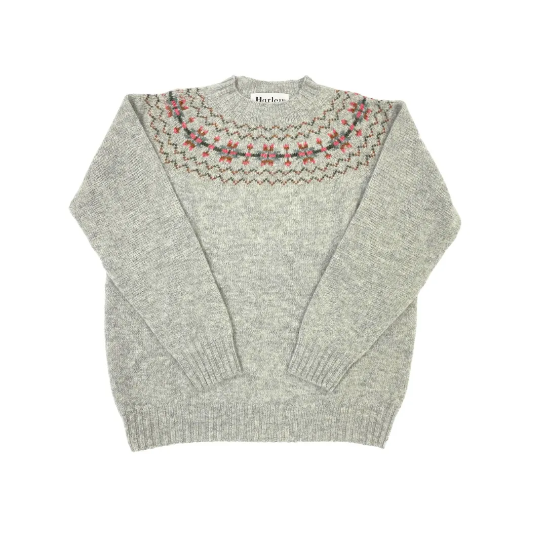 Fairisle Jumper - Silver