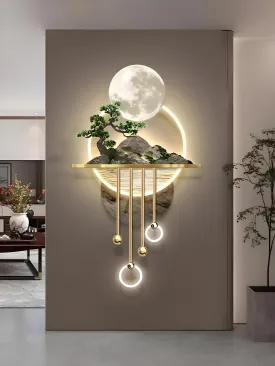 Fairy Garden Unique Wall Decor Metal Lighting Showpice