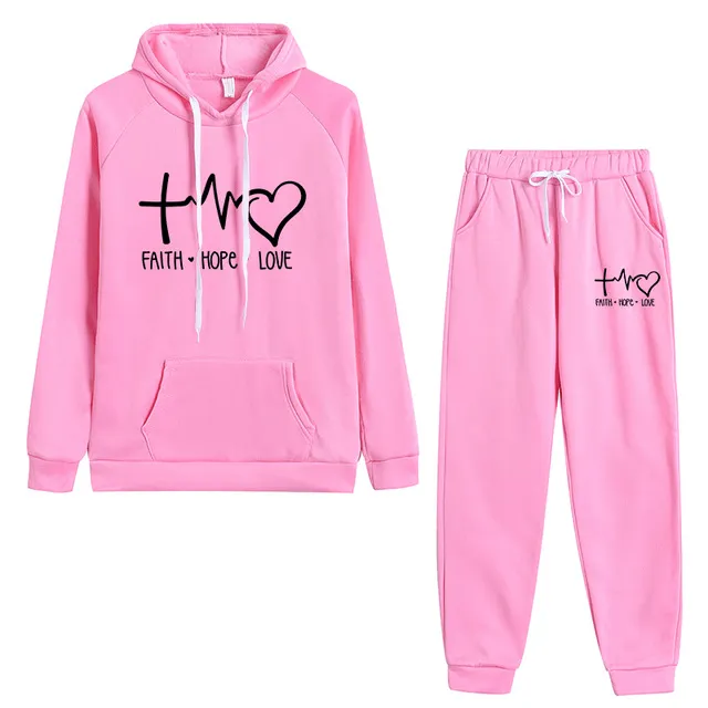 'Faith Hope Love' Christian Tracksuit Set