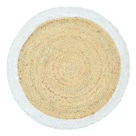 FAROOKHT Braided Natural Jute Rug for Living Spaces, Kitchen, Farmhouse Rag Rug, Carpets for Bedrooms, Home Decor, F-JU-005