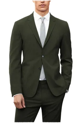 Fashion Casual Double Buttons Notch Lapel Men Suit (Blazer Pants)